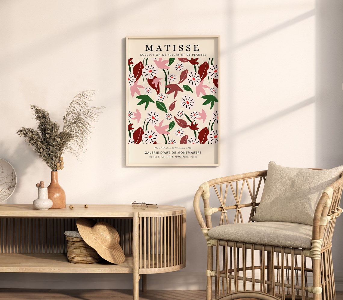 Matisse Wildflower Meadow Pink Blossom Botanical Gallery Print - Image 5