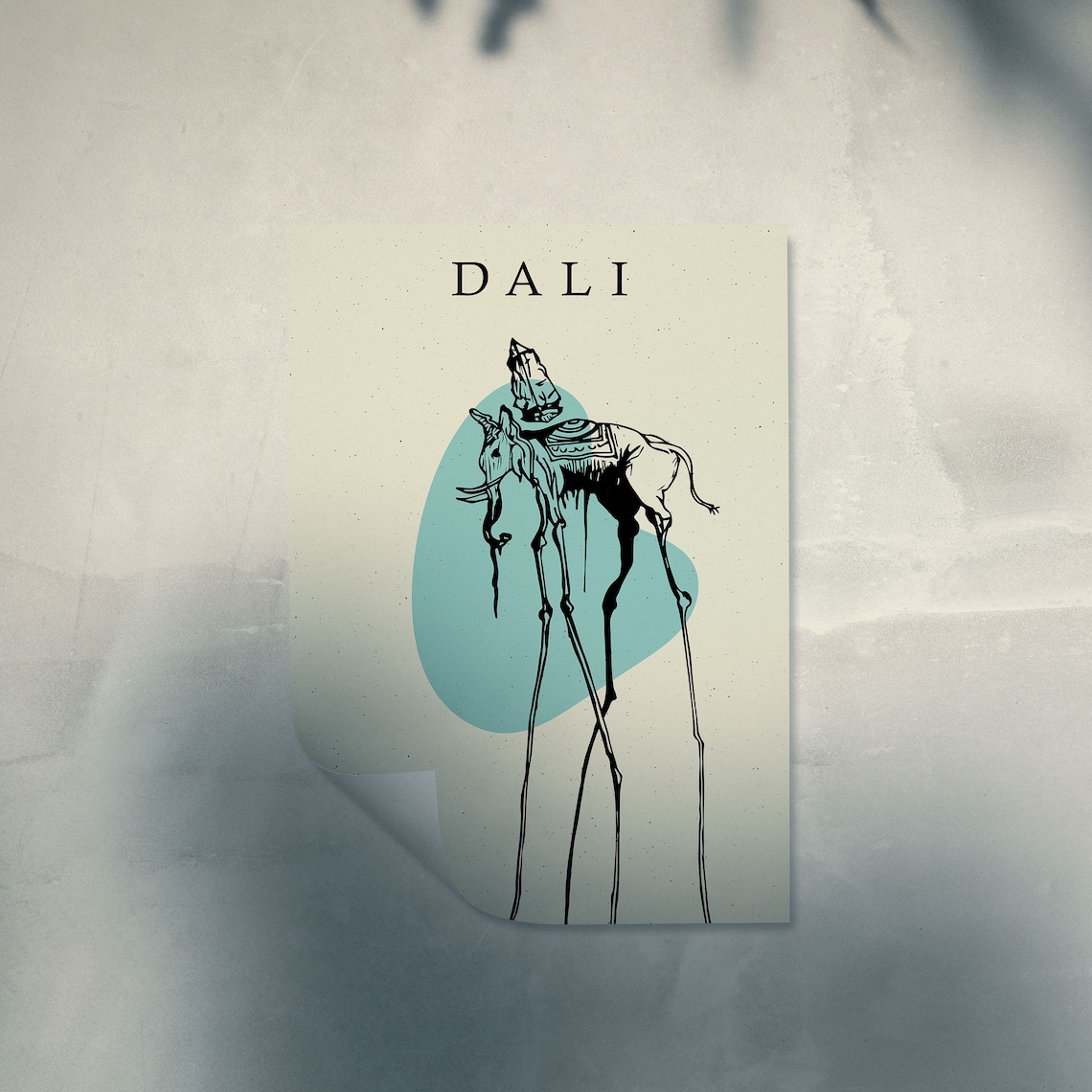 Salvador Dali Red Elephant Surrealism Art Print - Image 3
