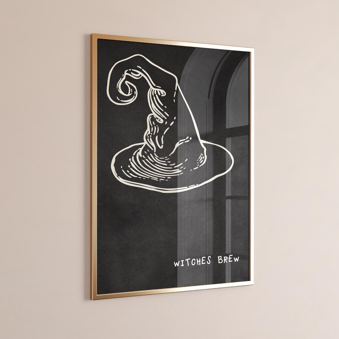 Witches Brew Witch Wall Art, Halloween Minimalist Decor - Image 2