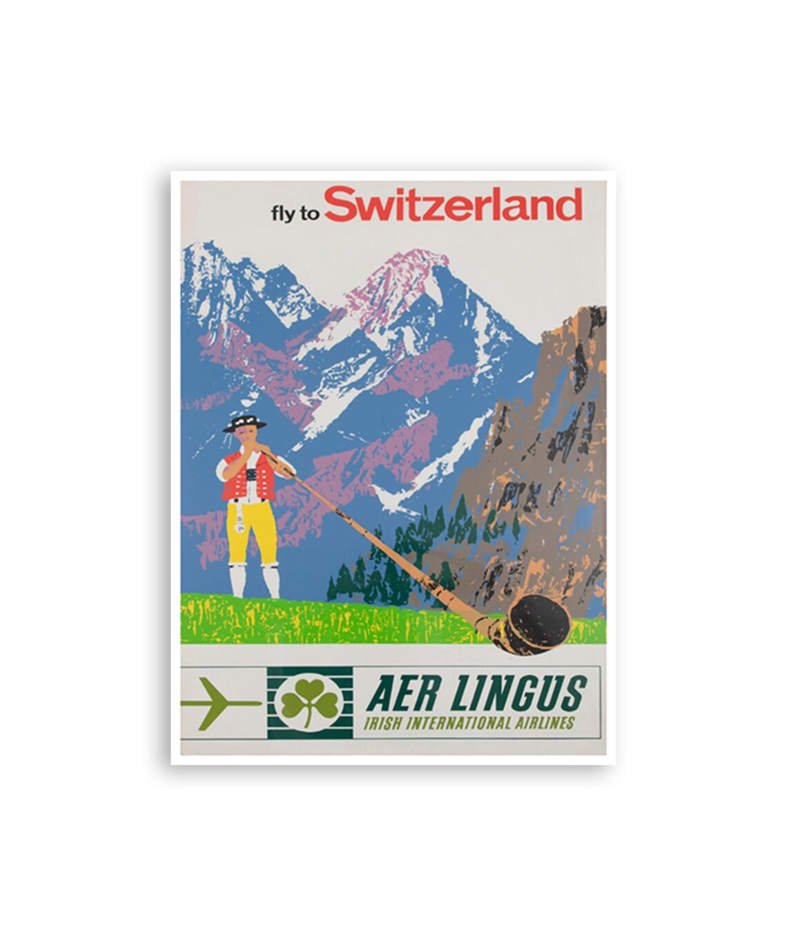 Switzerland Vintage Travel Poster Art Print