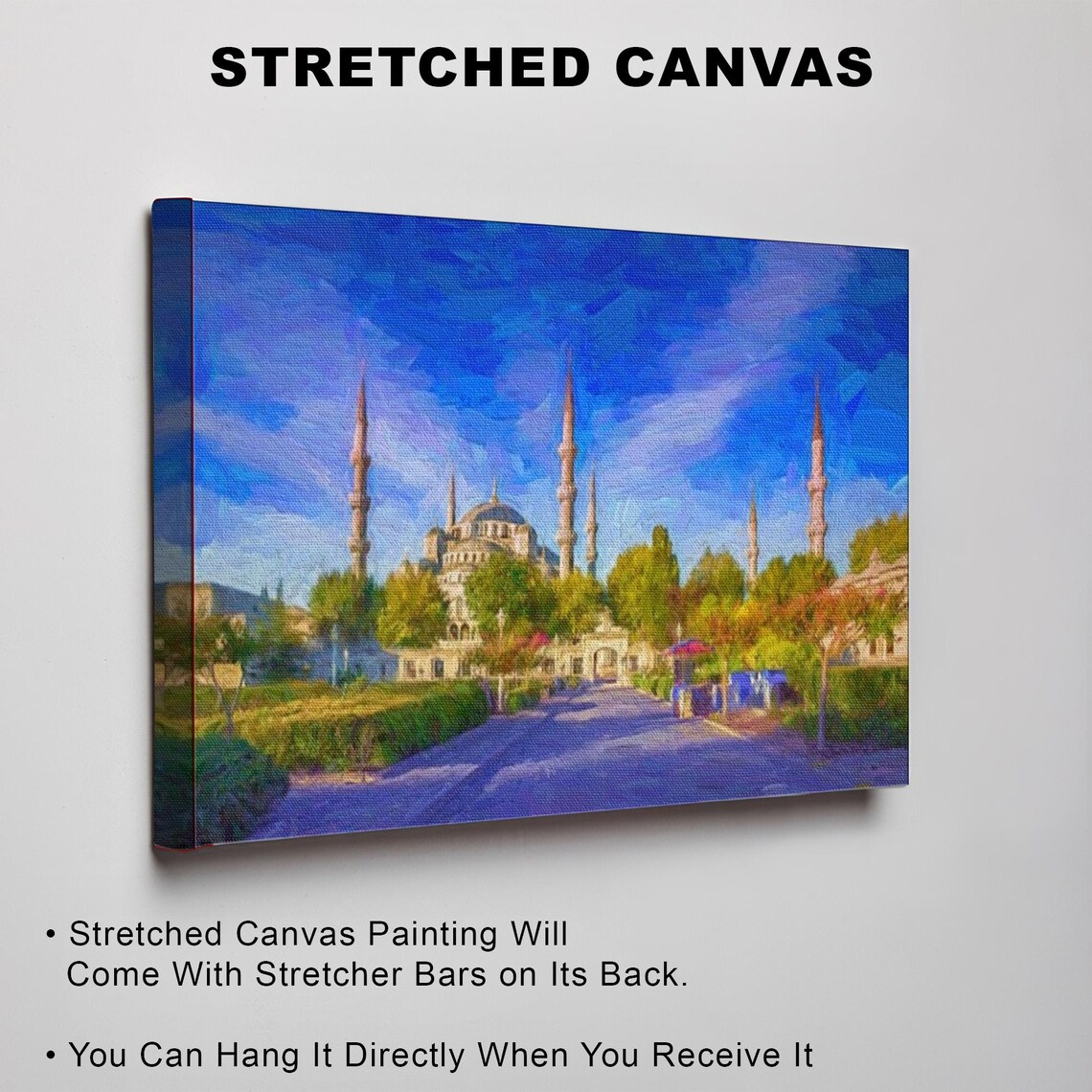 Blue Mosque Sultan Ahmed Mosque Istanbul Turkey Painting Poster - Image 3