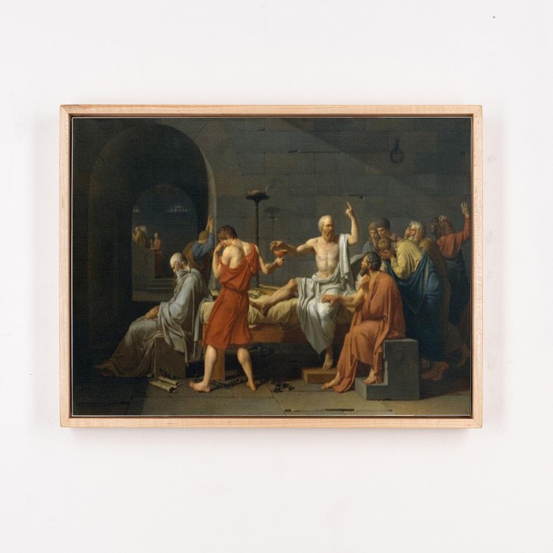 The Death Of Socrates Jacques Louis David Classic Painting Poster - Image 4