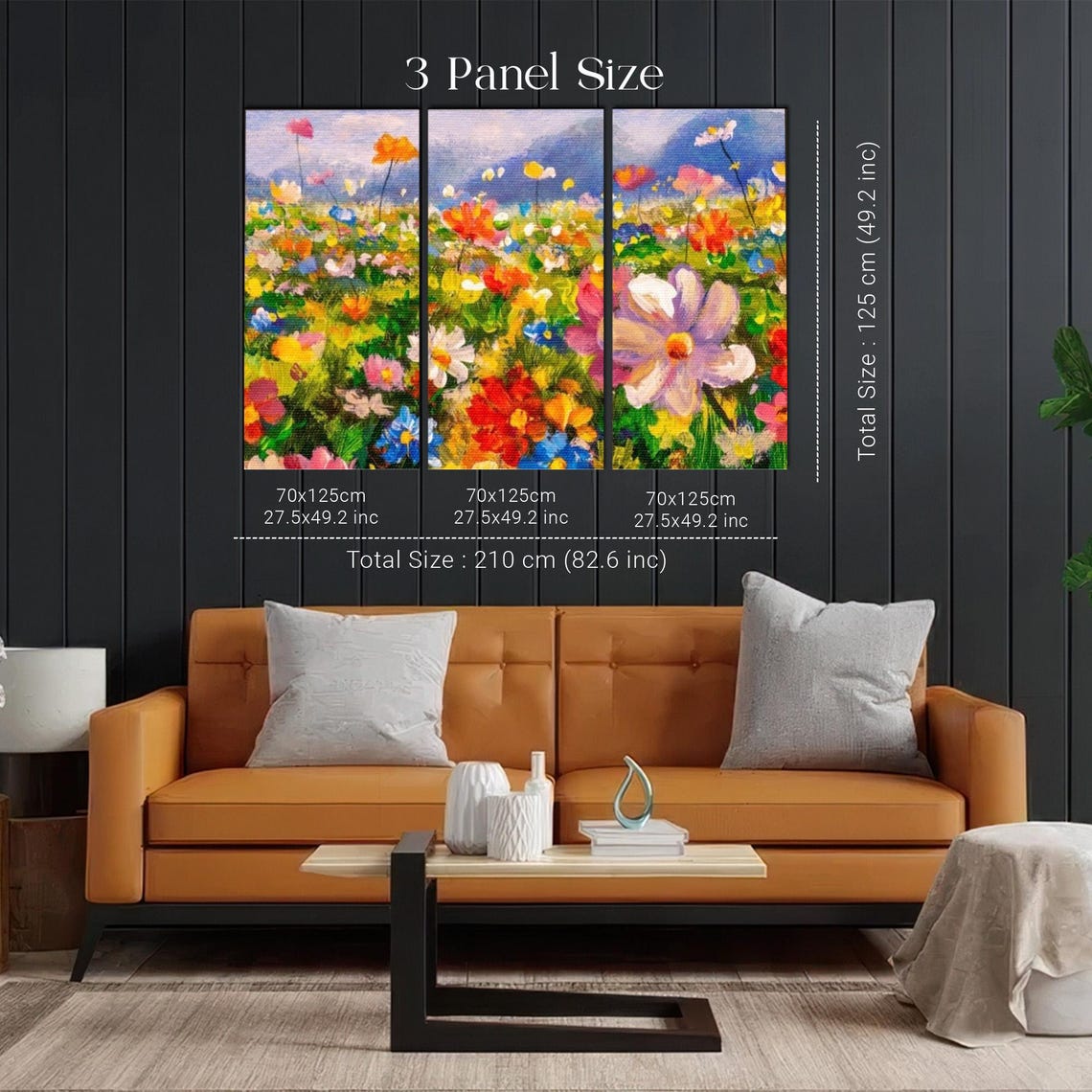 Vibrant Wildflower Meadow Impressionist Garden Painting Poster - Image 2
