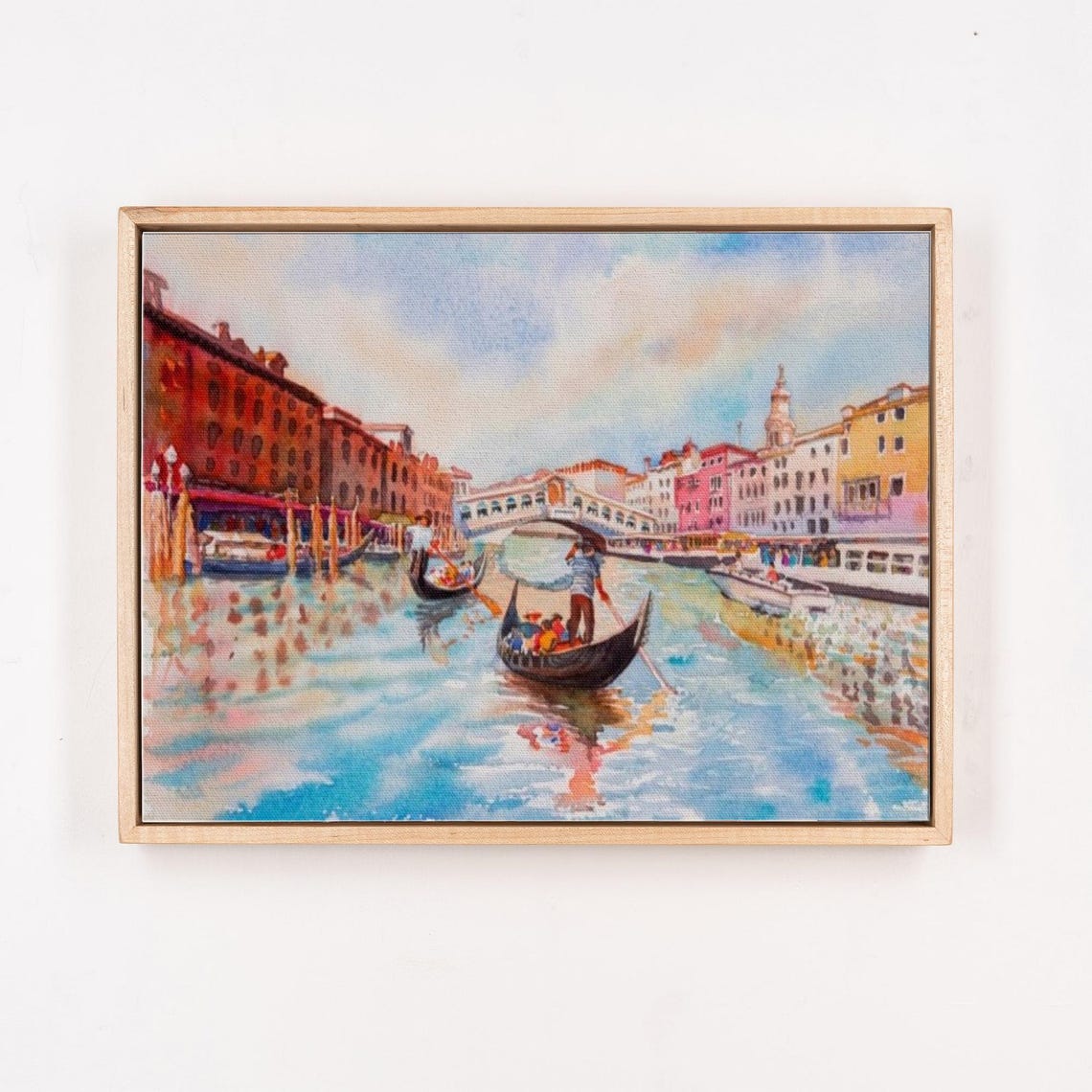 Gondolas On The Venice Canal With Colorful Venetian Buildings Poster - Image 4