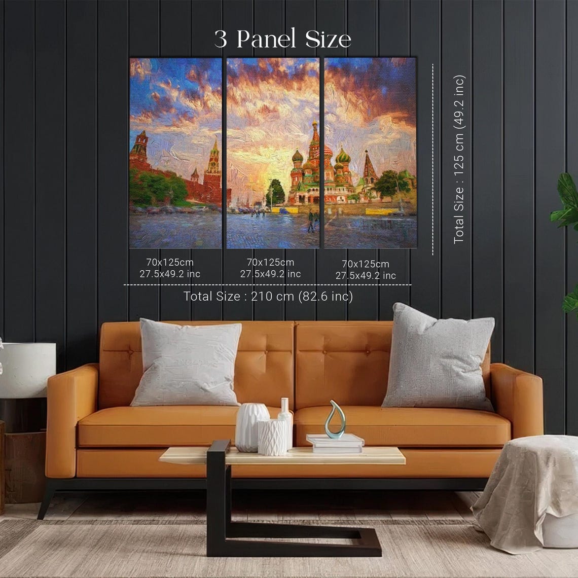Saint Basils Cathedral In Red Square Moscow At Sunset Art Poster - Image 2