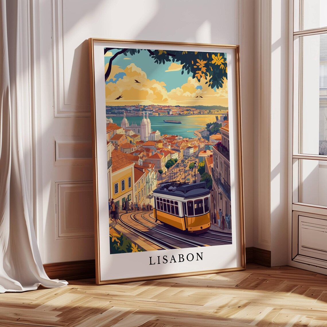 Lisbon Charming Cityscape Travel Poster