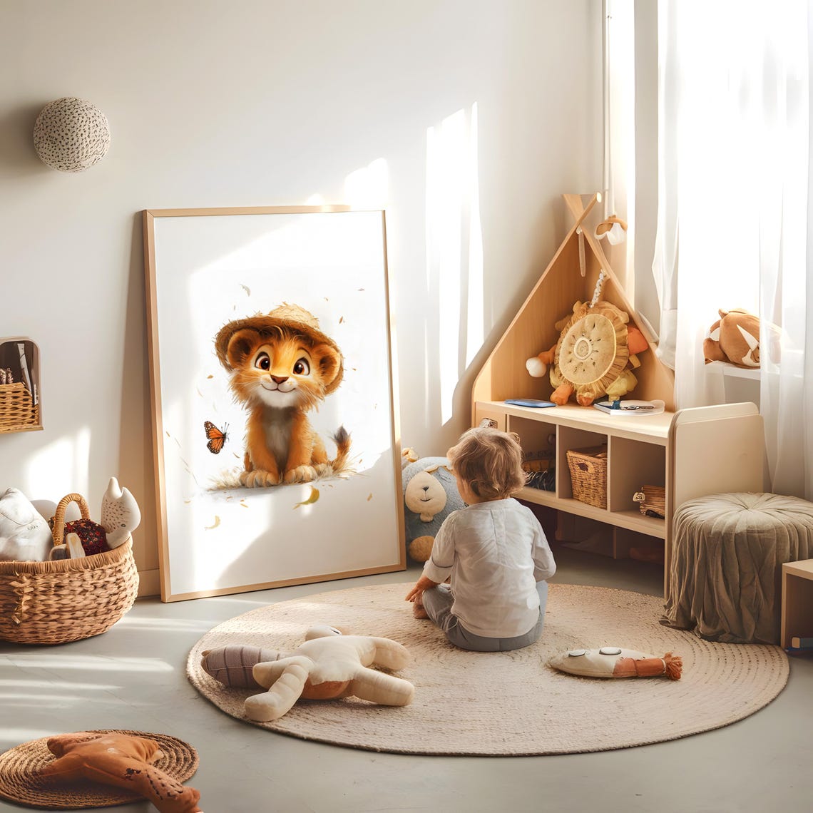 Baby Tiger Nursery Art Print - Image 2