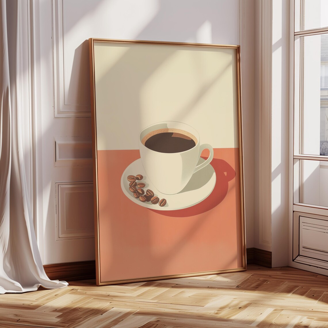 Coffee Cup, Mediterranean Wall Art Poster