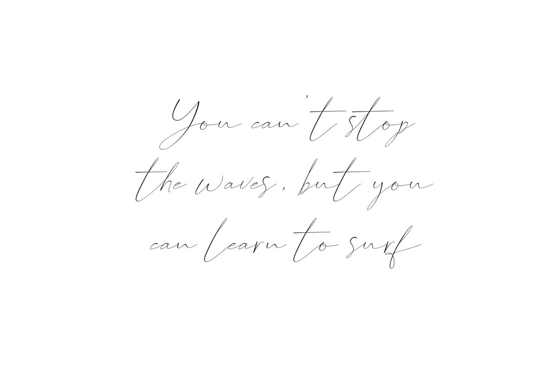 Surf Quote Print, Inspirational Ocean Quote Poster - Image 2