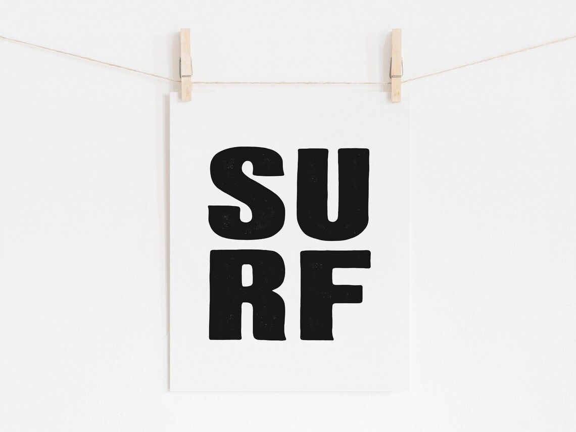 Minimalist Surf Poster, Beach House Nursery Decor - Image 3