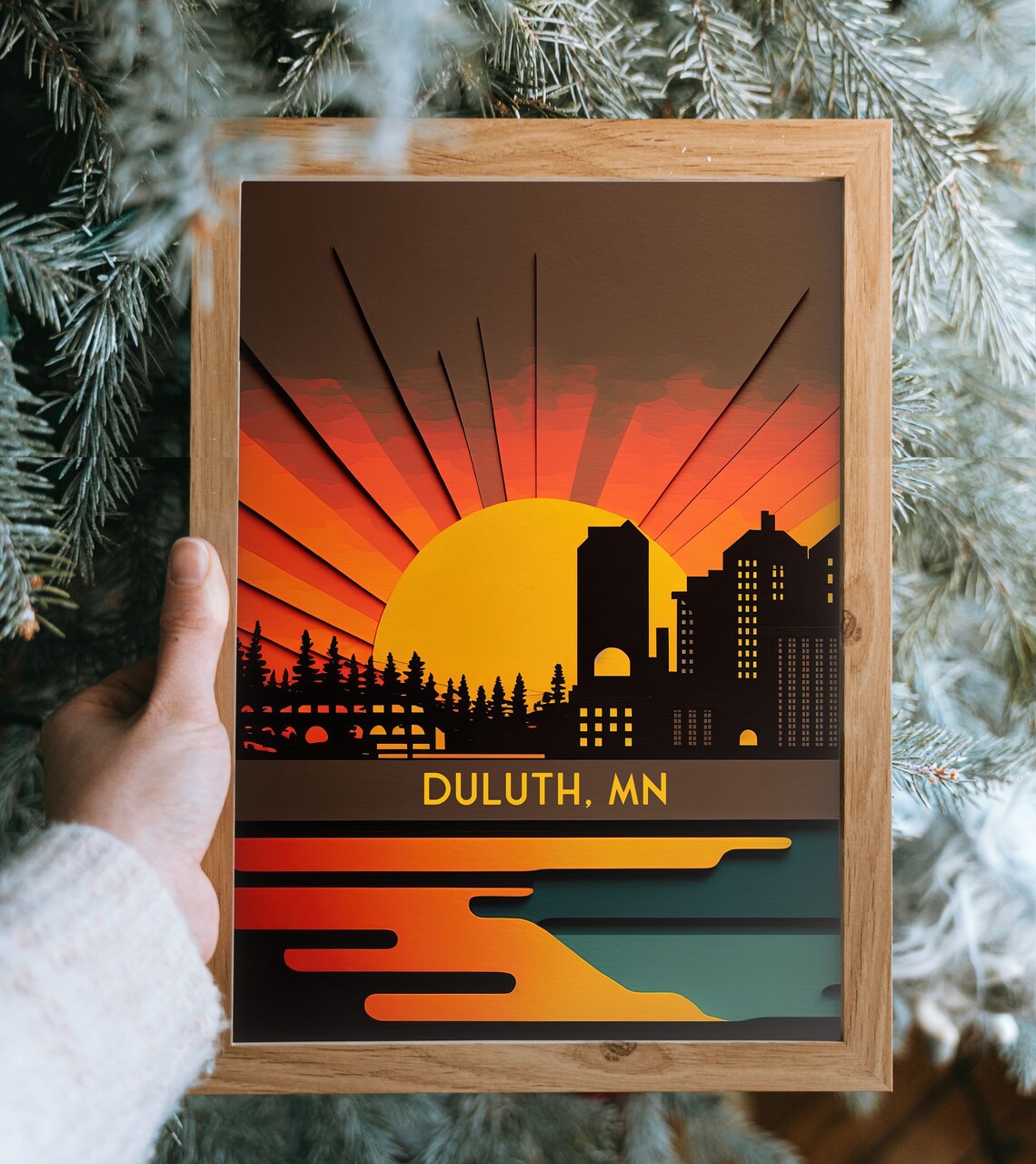 Duluth Minnesota Lake Superior Travel Poster - Image 3