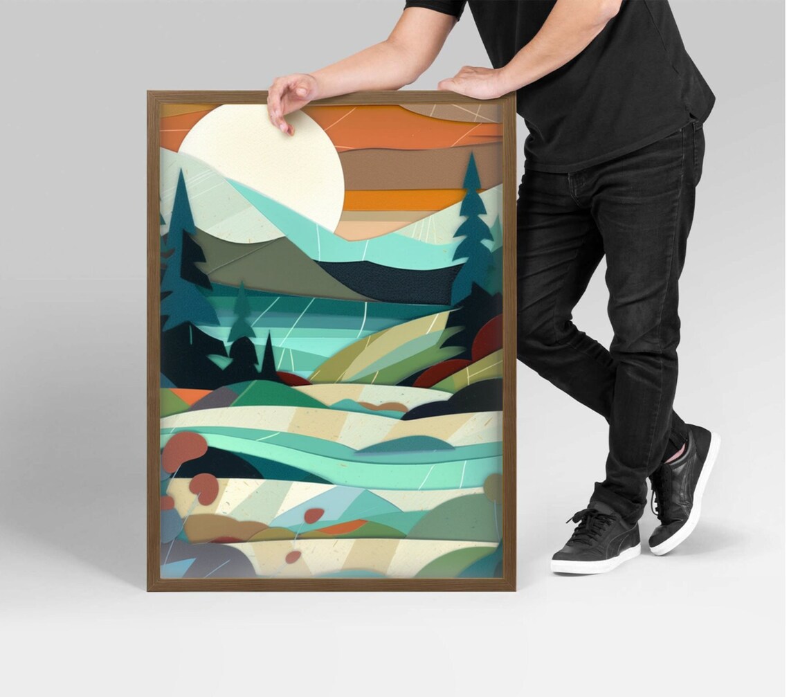 Lake Superior Print, Minnesota Scenic Travel Poster - Image 3