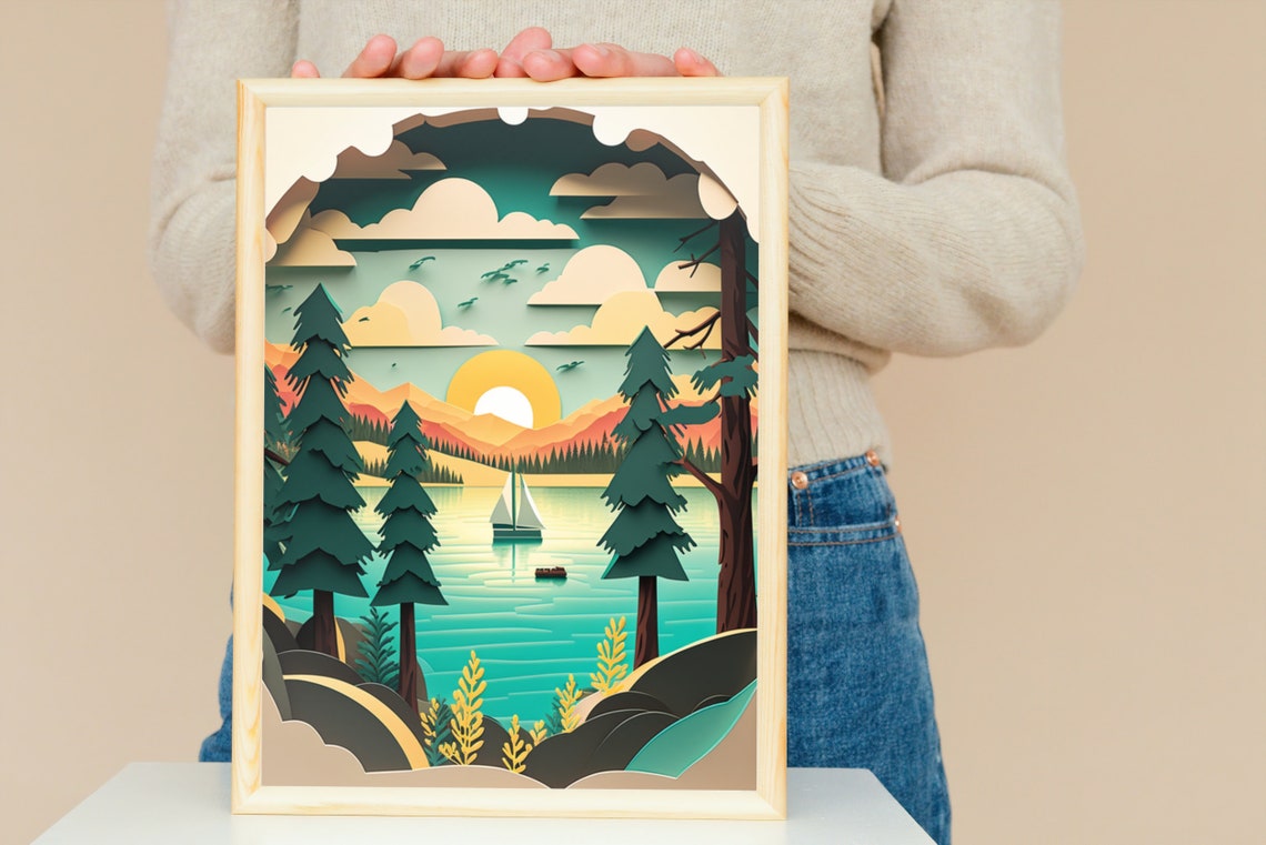 Sailboat Print Lake Superior Print Minnesota Print Up North Painting Art From Minnesota Artist Lake House Cabin Art Minnesota - Image 5
