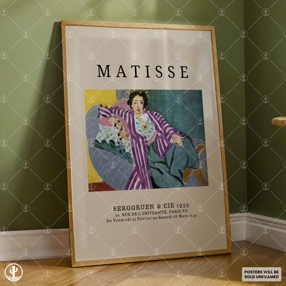 Henri Matisse Poster Wall Art Painting Landscape Prints Museum
