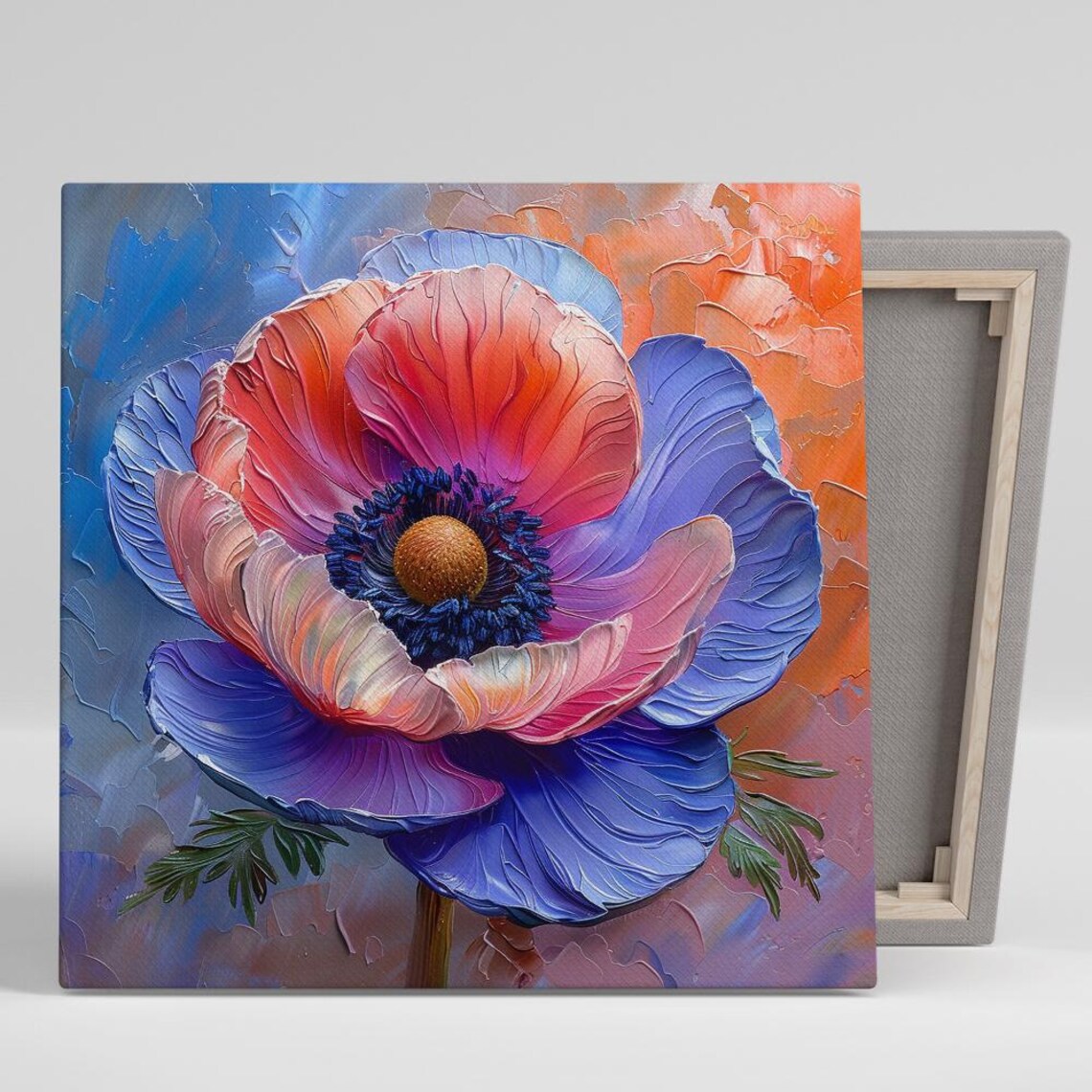Poppy Contemporary Floral Art Print, Botanical Decor