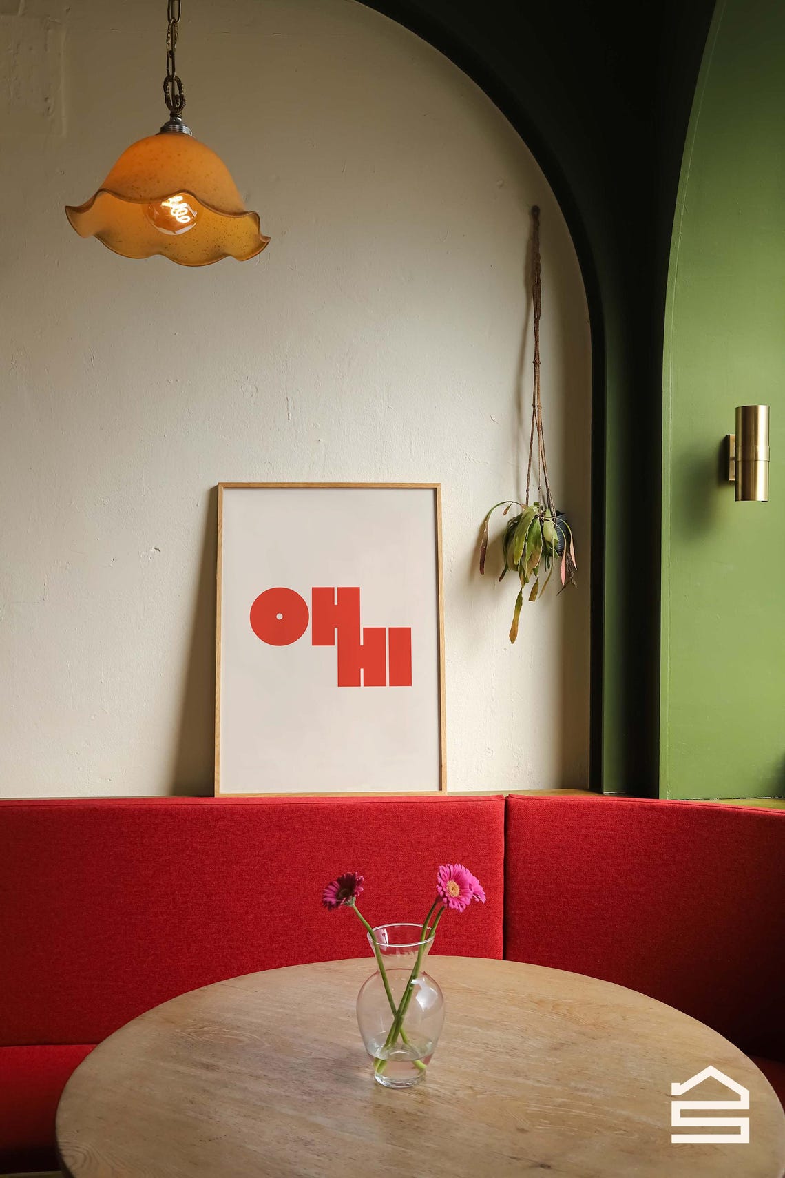 Oh Hi Orange Print Modern Trendy Wall Art Unique Bold Type Poster Creative Gallery Bold Typography Room Decor - Image 3