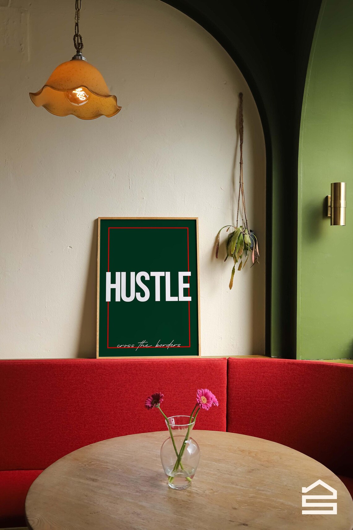 Hustle Quote, Minimalist Office Decor Poster - Image 2
