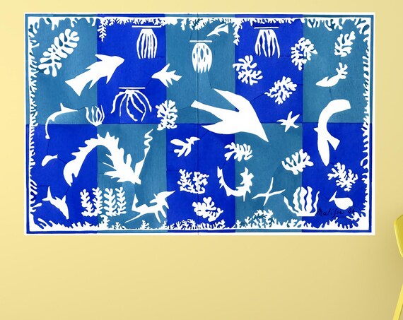 Henri Matisse Polynesia Print Matisse Wall Art Print Mid Century Modern Henri Matisse Polynesia Abstract Artwork Modern Decor