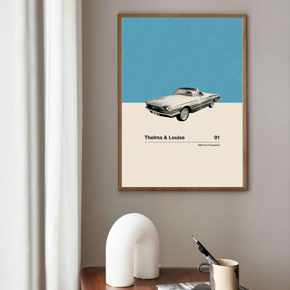Thelma Louise Inspire Poster Car In Movie Poster Mid Century Modern Poster Minimalist Poster Retro Art Print Classic Movie - Image 2