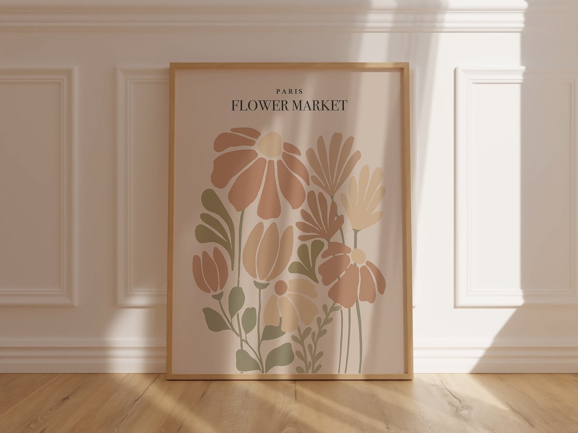 Paris Flower Market Botanical Floral Bouquet Modern Art Poster - Image 6