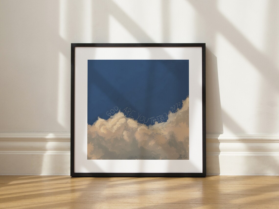God Are You There - Typographic Art Print - Image 2
