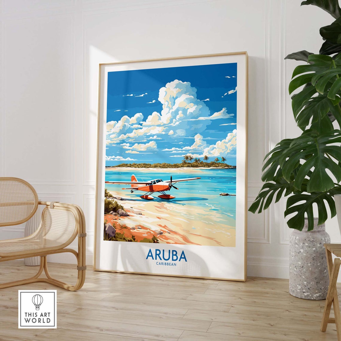 Aruba Wall Art Travel Poster Art Home Dcor Artwork Birthday Present Wedding Anniversary Gift - Image 3