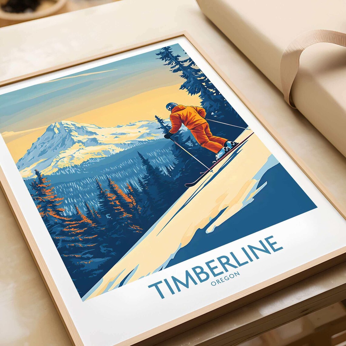 Timberline Ski Lodge, Ski Room Art Print