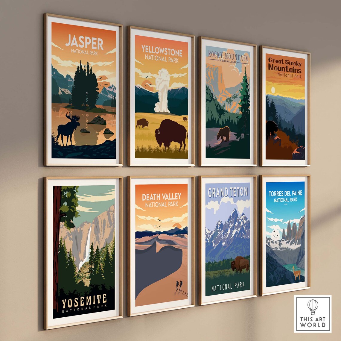 Jasper National Park Canada Travel Poster Art Print - Image 3