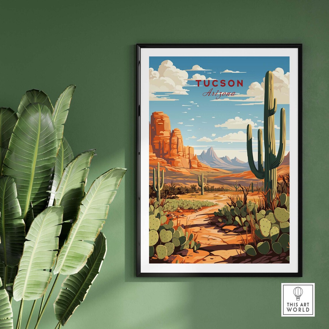 Tucson Arizona Travel Poster, Home Decor Print - Image 2