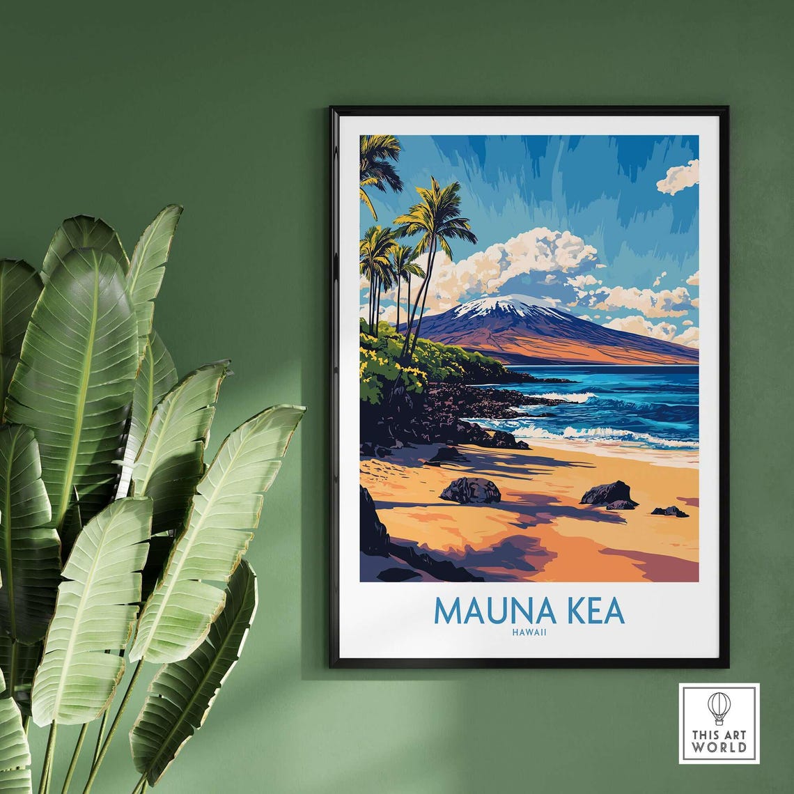 Mauna Kea Travel Poster, Hawaii Wall Art - Image 2