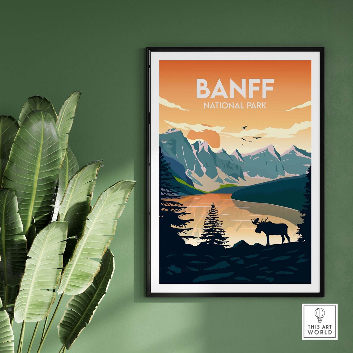Banff National Park Canadian Travel Poster Print - Image 3