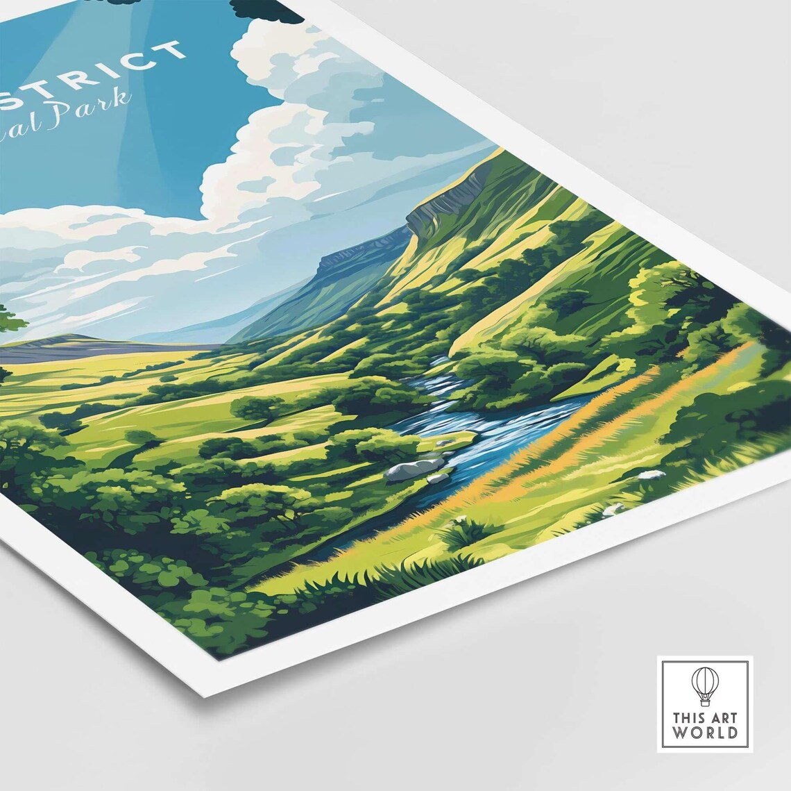 Peak District Travel Poster, National Park Illustration - Image 5
