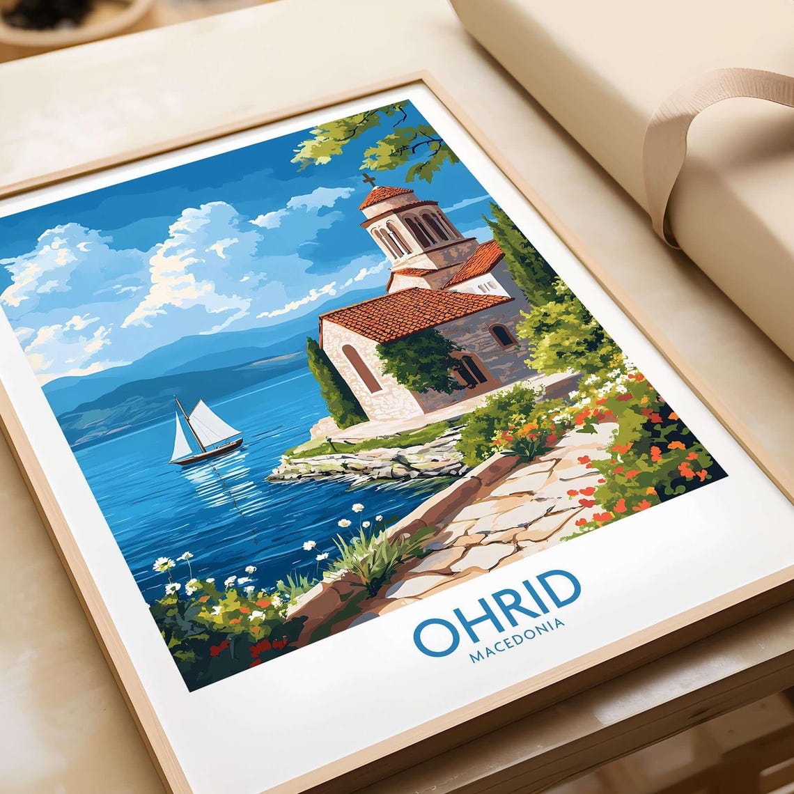 Ohrid, Macedonia Travel Poster