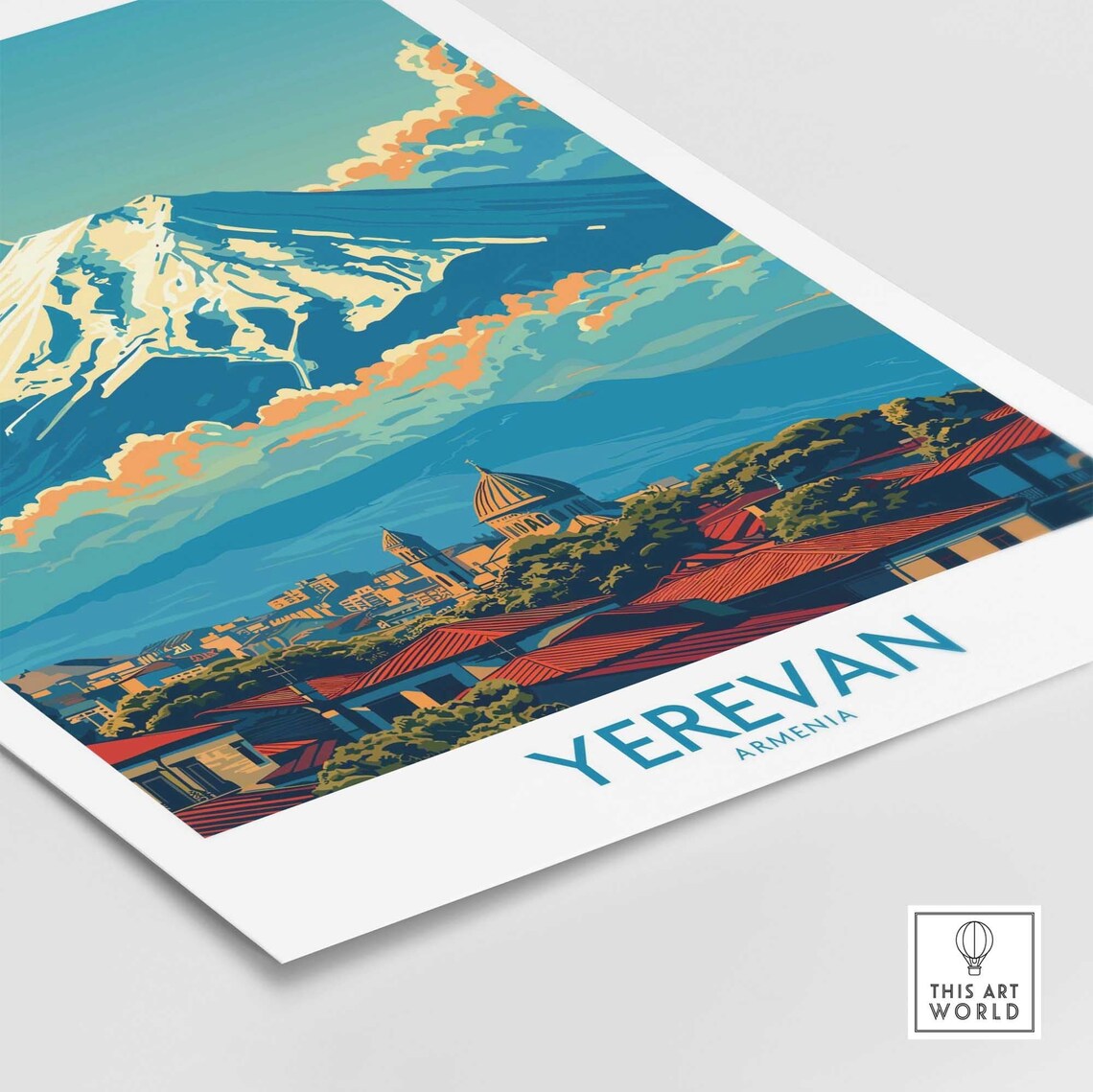 Yerevan Travel Poster, Armenia City Art Print - Image 4