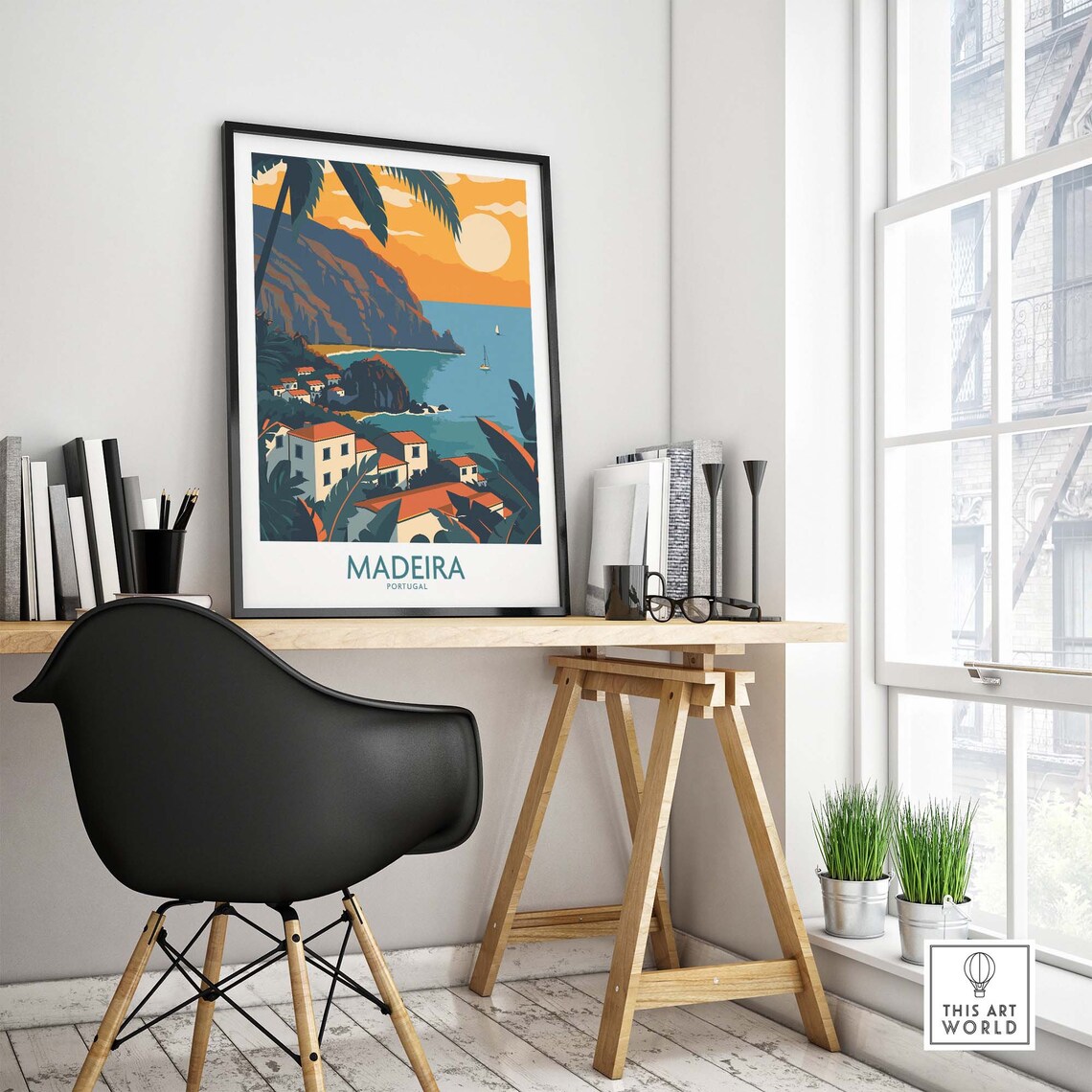 Madeira Travel Poster, Personalized Gift for Her - Image 4