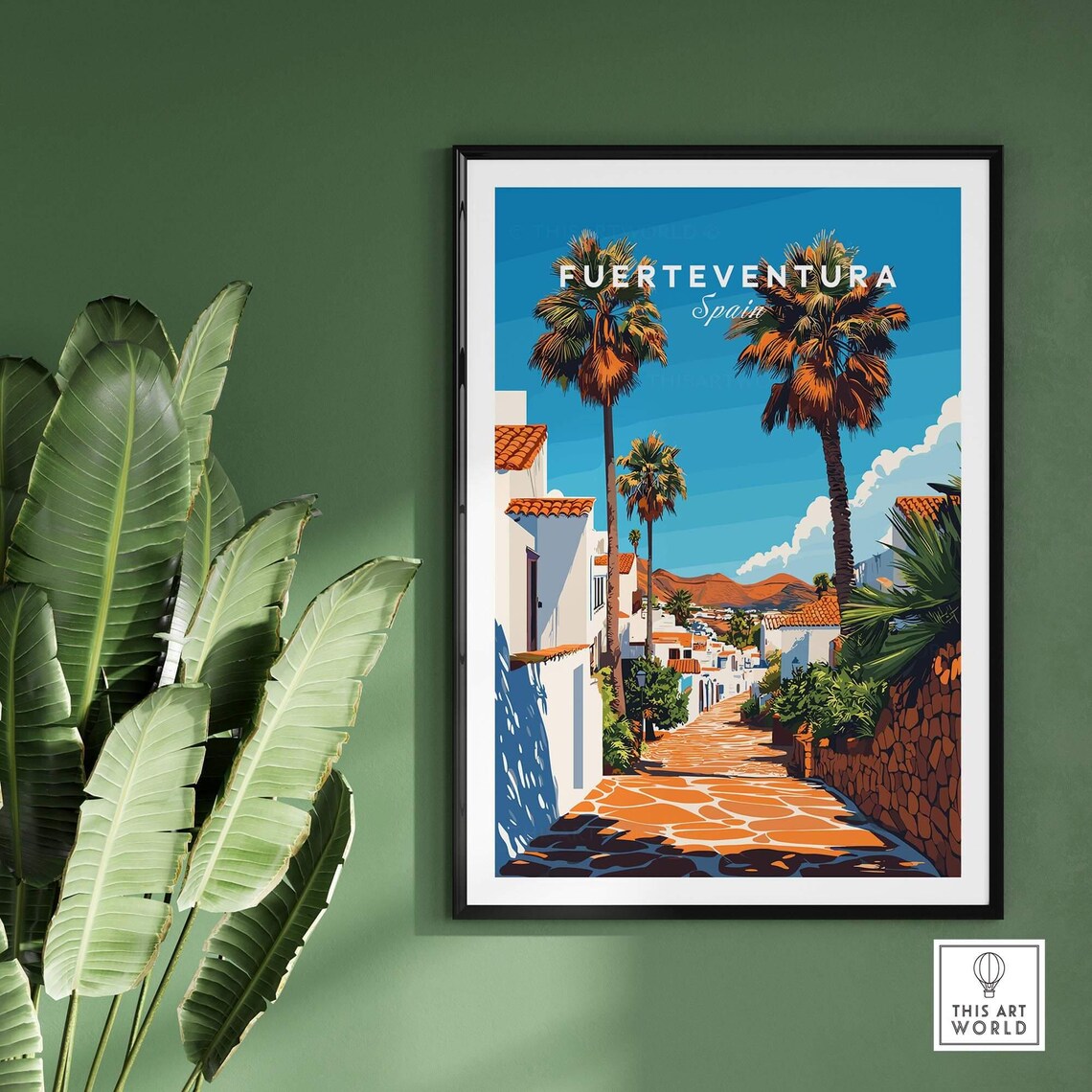 Fuerteventura Travel Poster, Canary Islands Spain - Image 2
