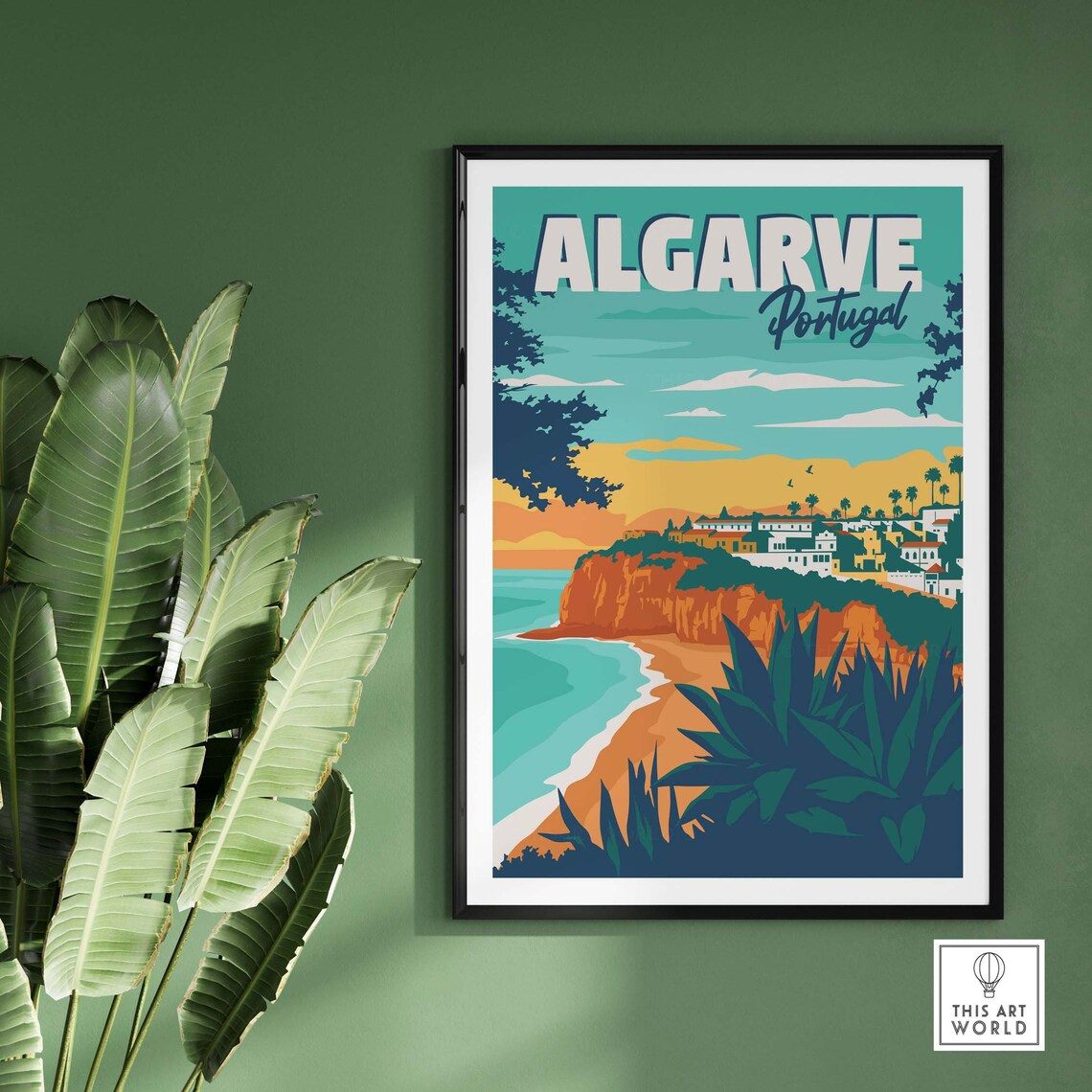 Algarve Portugal Vintage Travel Poster Art Print - Image 3