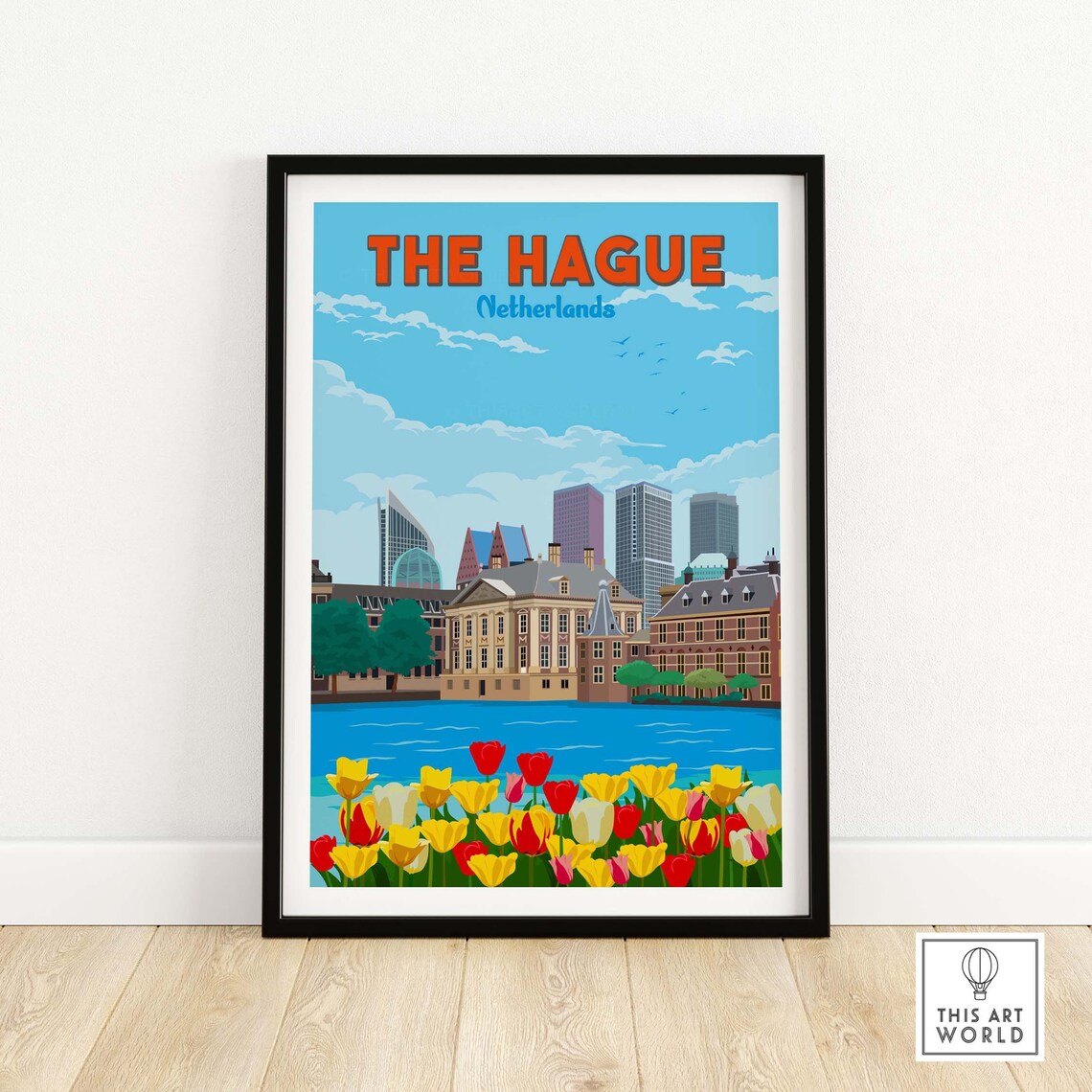 The Hague Netherlands Travel Poster Art Print