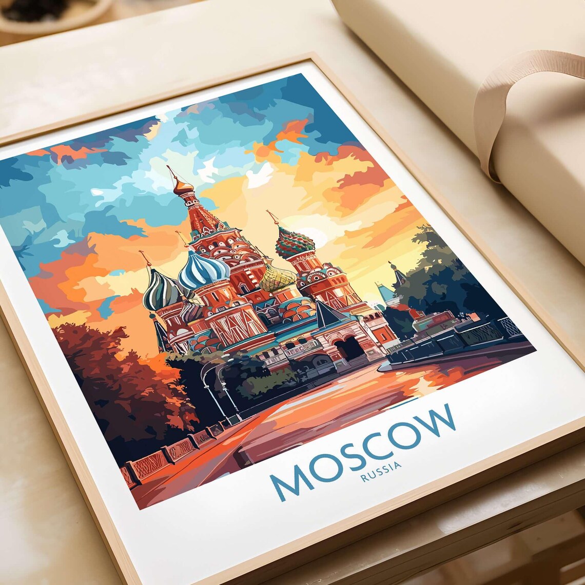 St Basils Cathedral, Moscow Travel Poster