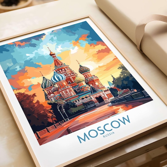 St Basils Cathedral, Moscow Travel Poster