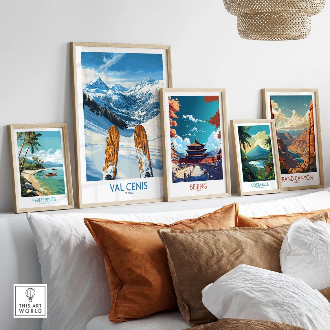 Val Cenis France Ski Poster - Image 3