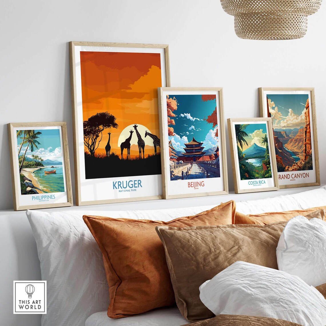 Kruger Park Travel Poster, Giraffe Lovers Gift - Image 3
