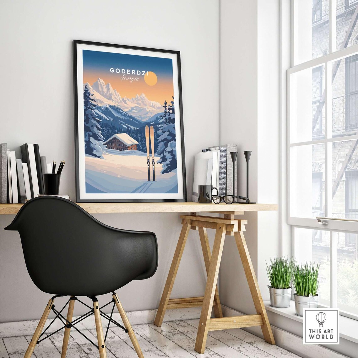 Goderdzi Travel Poster, Ski Resort Winter Sports - Image 4