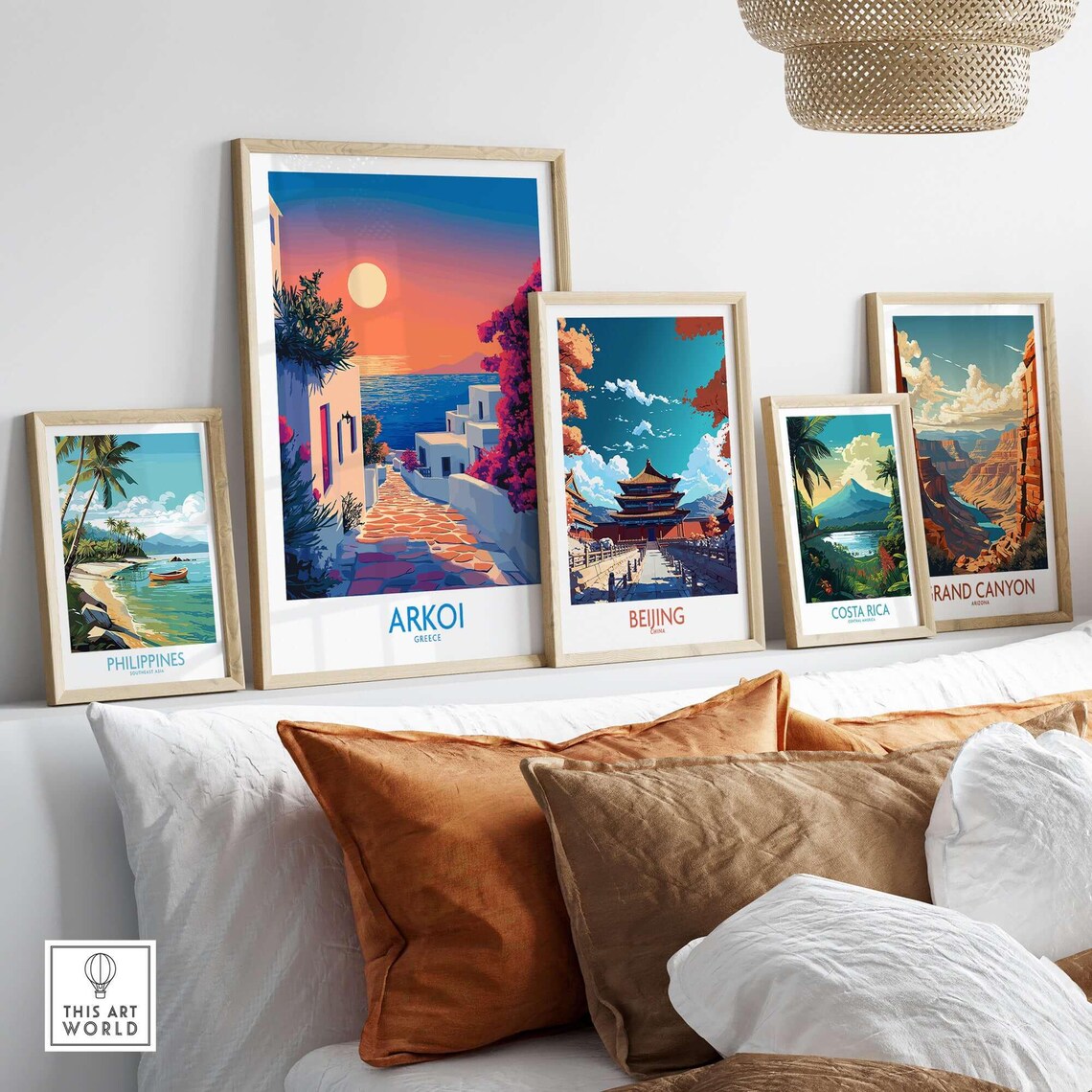 Arkoi Greece Travel Poster, Office Home Decor - Image 3