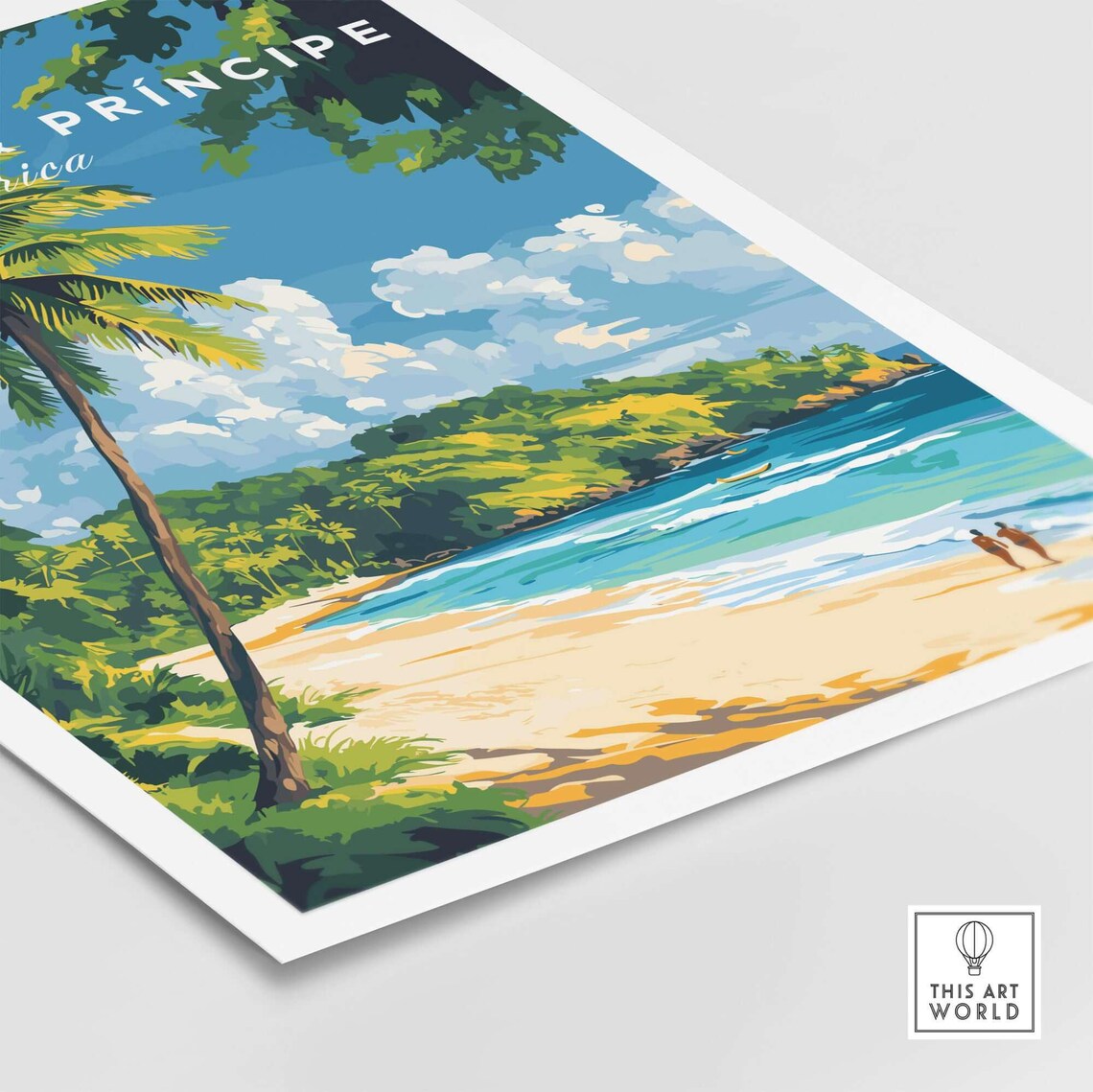 São Tomé and Príncipe Beach Travel Poster - Image 5