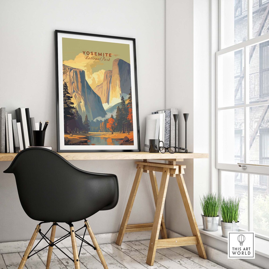 Yosemite Travel Poster, National Parks Wall Art - Image 4
