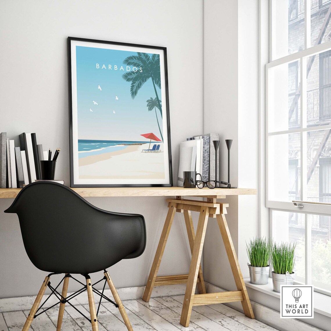 Barbados Minimalist Art Print, Travel Poster - Image 4