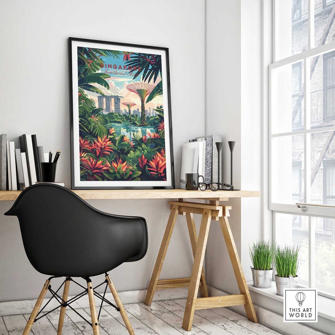 Singapore Marina Bay Travel Poster, Marina Bay Sands - Image 4