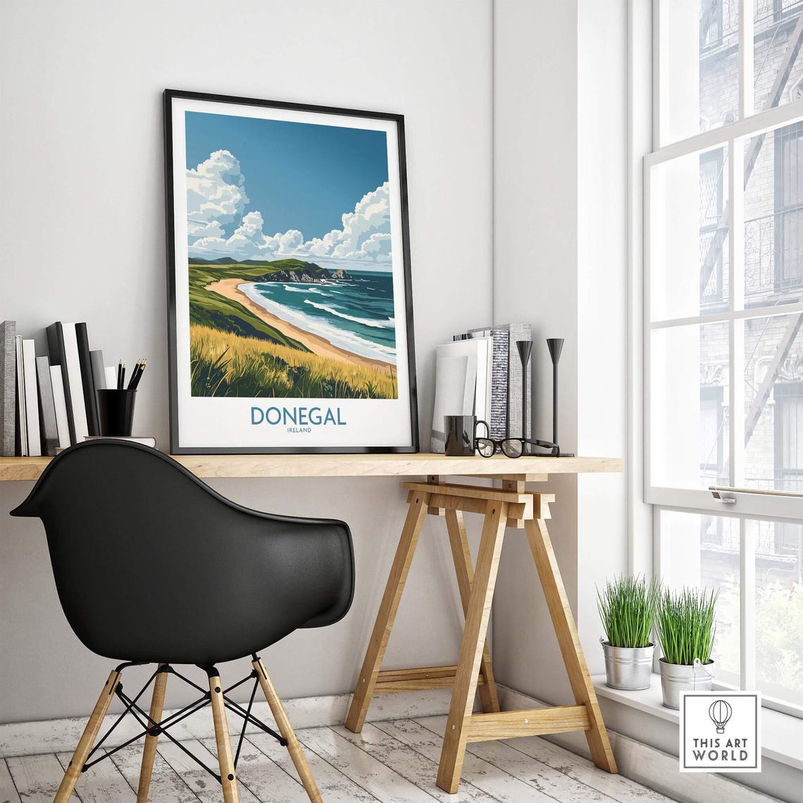 Donegal Travel Poster, River Eske Ireland - Image 4