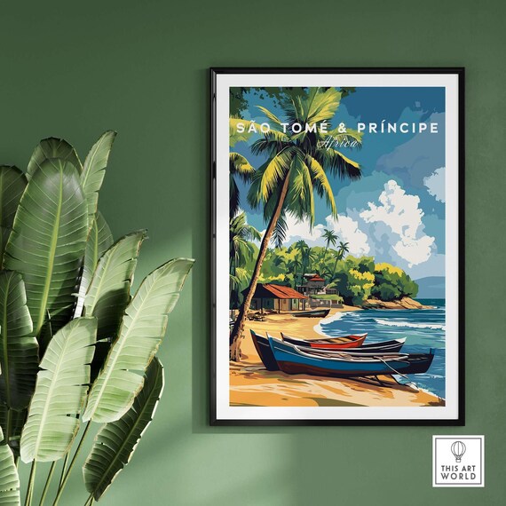 So Tom And Prncipe Poster Tropical Bliss Art